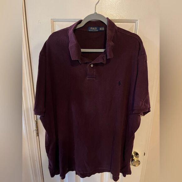 Polo Ralph Lauren Other - Polo Ralph Lauren Men’s Burgundy Shirt Polo Short Sleeve Size 3XLT